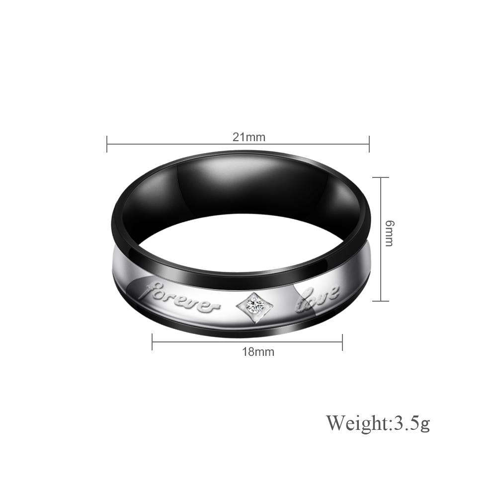 Mother'sDay Gift Mother'sDay gift Melody Forever Love Couple Diamond Ring-Engravingift