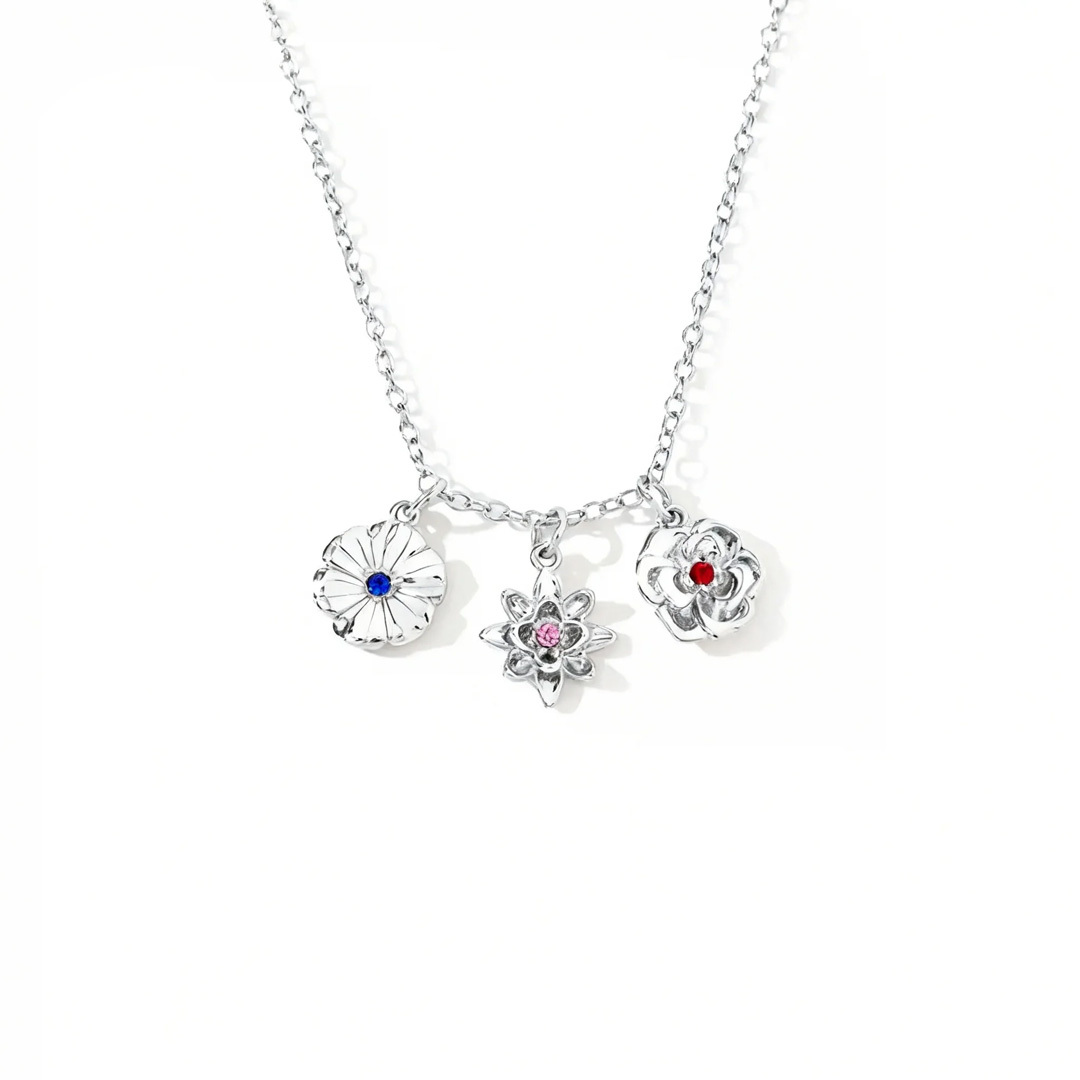 1-8 Three-Dimensional Birth Flowers Bracelet/Necklace Gift For Mom