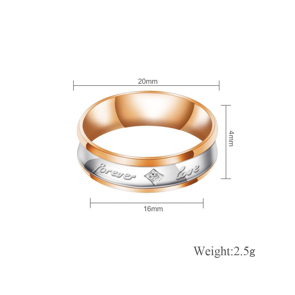 Mother'sDay Gift Mother'sDay gift Melody Forever Love Couple Diamond Ring-Engravingift