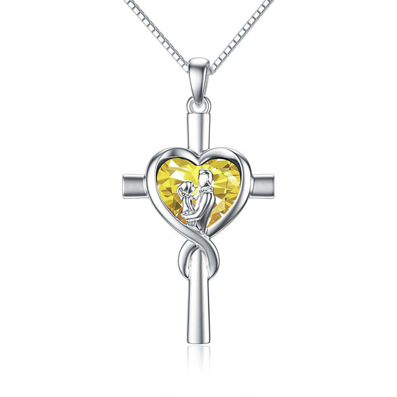 Father Daughter Heart Pendant Necklace from Dad Gift for Daughter