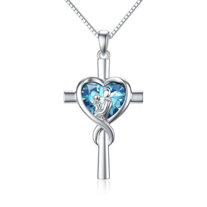 Father Daughter Heart Pendant Necklace from Dad Gift for Daughter