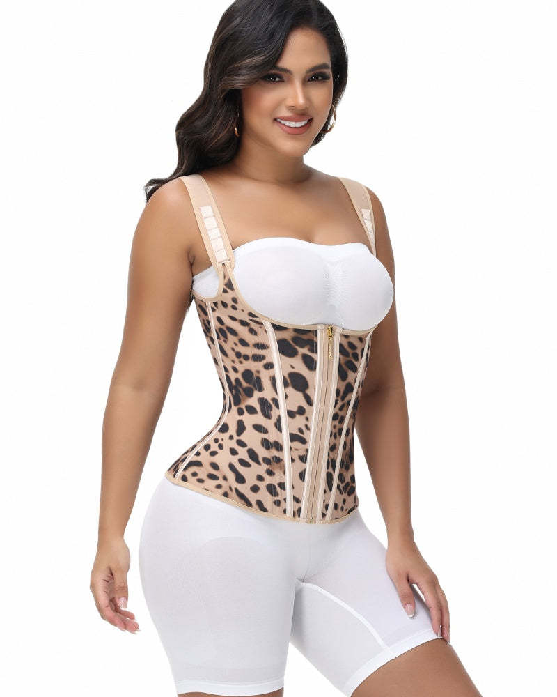 Waist Trainer for Women Body Shaper Corset Vest Tank Top with Steel Bones