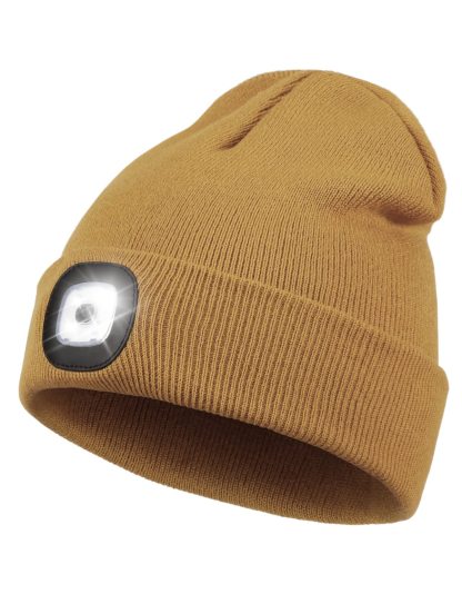 Rechargeable Winter LED Beanie Light - tree - Codlins
