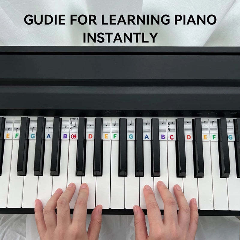 Removable Piano Keyboard Note Labels For Piano Beginners