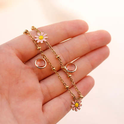 Sunflower anklet series