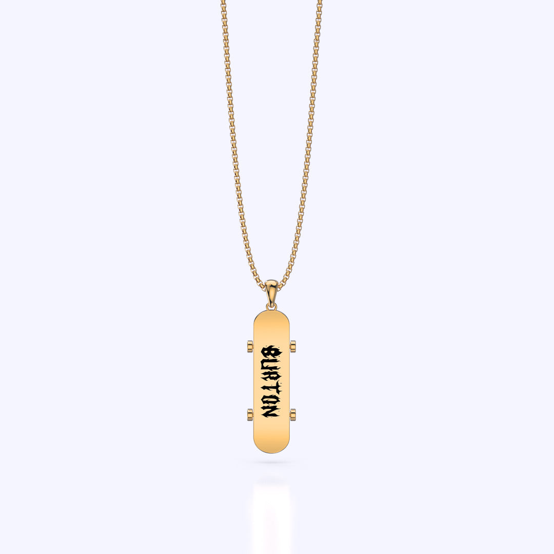 Mother's Day Gift Street Lover Custom Name Skateboard Necklace-Engravingift