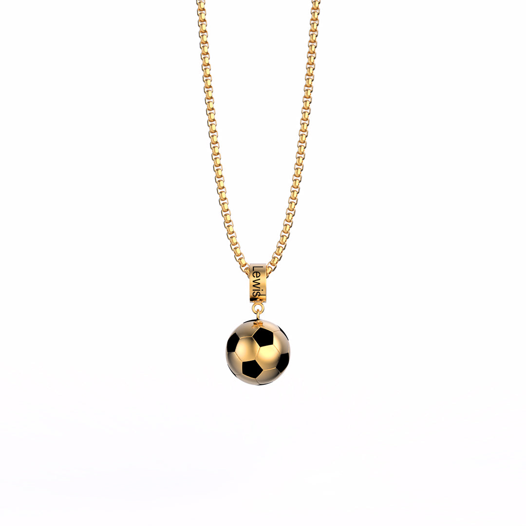 Mother's Day Gift World Cup Necklace Personalised Fashion Soccer Necklace For Celebrate-Engravingift