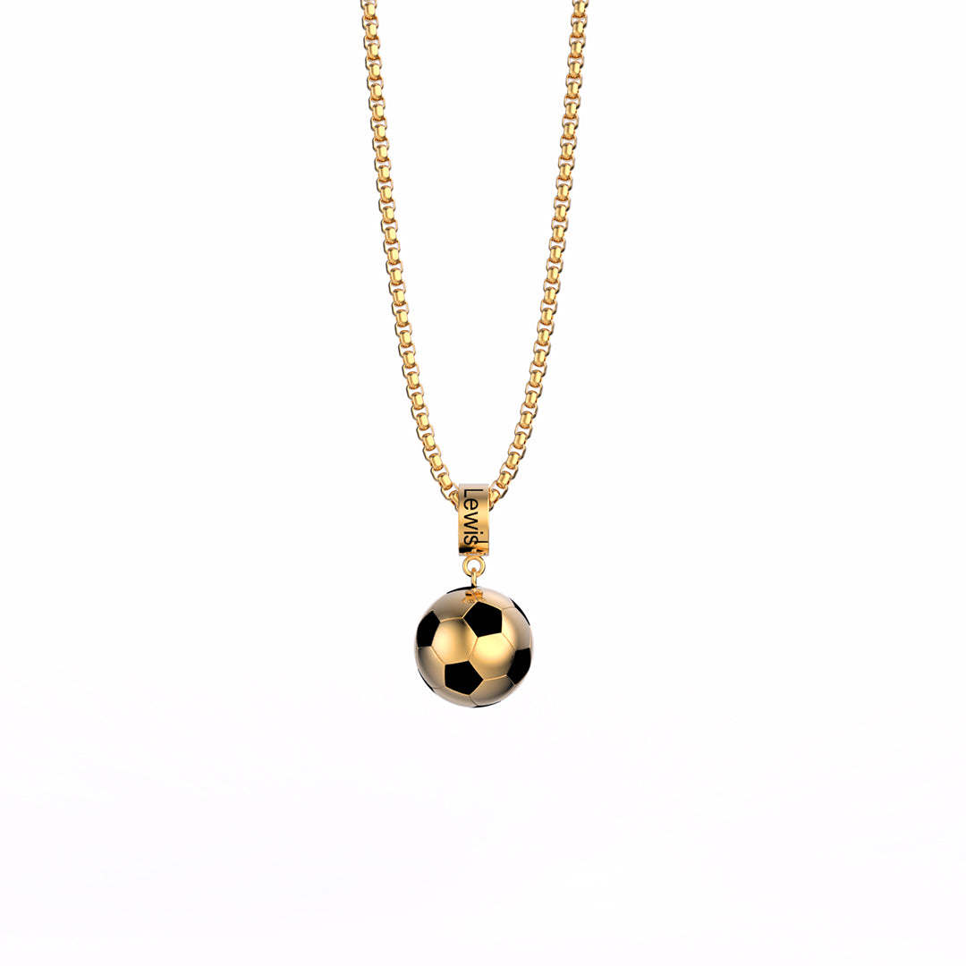 Mother's Day Gift World Cup Necklace Personalised Fashion Soccer Necklace For Celebrate-Engravingift