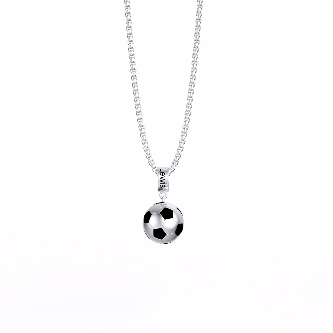 Mother's Day Gift World Cup Necklace Personalised Fashion Soccer Necklace For Celebrate-Engravingift
