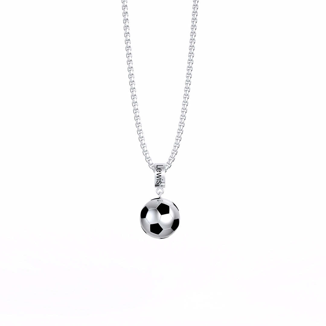 Mother's Day Gift World Cup Necklace Personalised Fashion Soccer Necklace For Celebrate-Engravingift