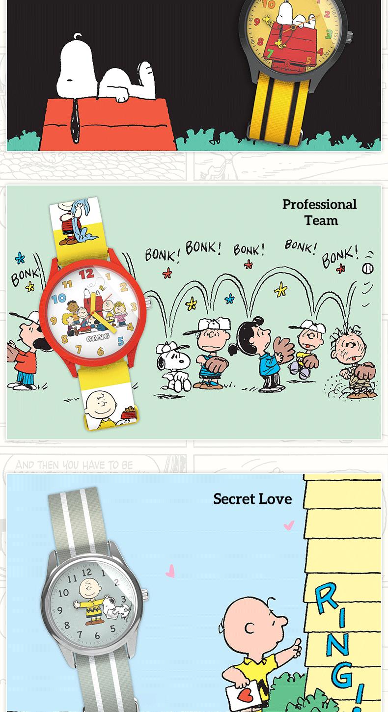 MINISO Snoopy Friends Series Trendy Watch Blind Box Retro Stylish Cute Design Spooky Cartoon Halloween Christma Holiday Gift for Kids Students