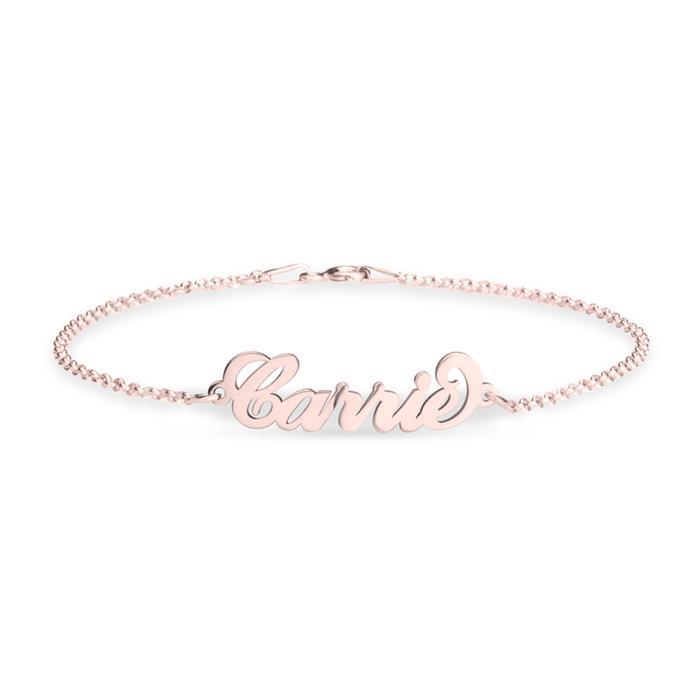 Mother's Day Gift Classic Name Anklet Personalized Name Anklets-Engravingift