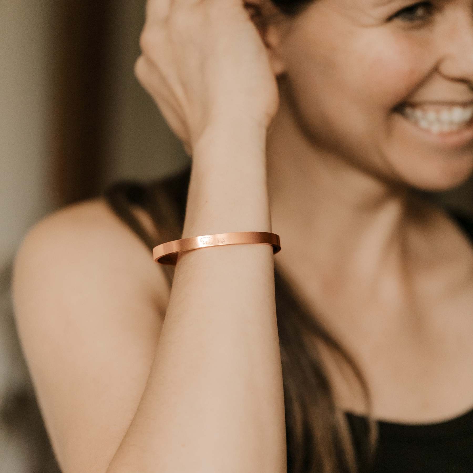 Mother's Day Gift Mama Bear & Her Baby Bears Engraved Personalizable Cuff Bracelet-Engravingift