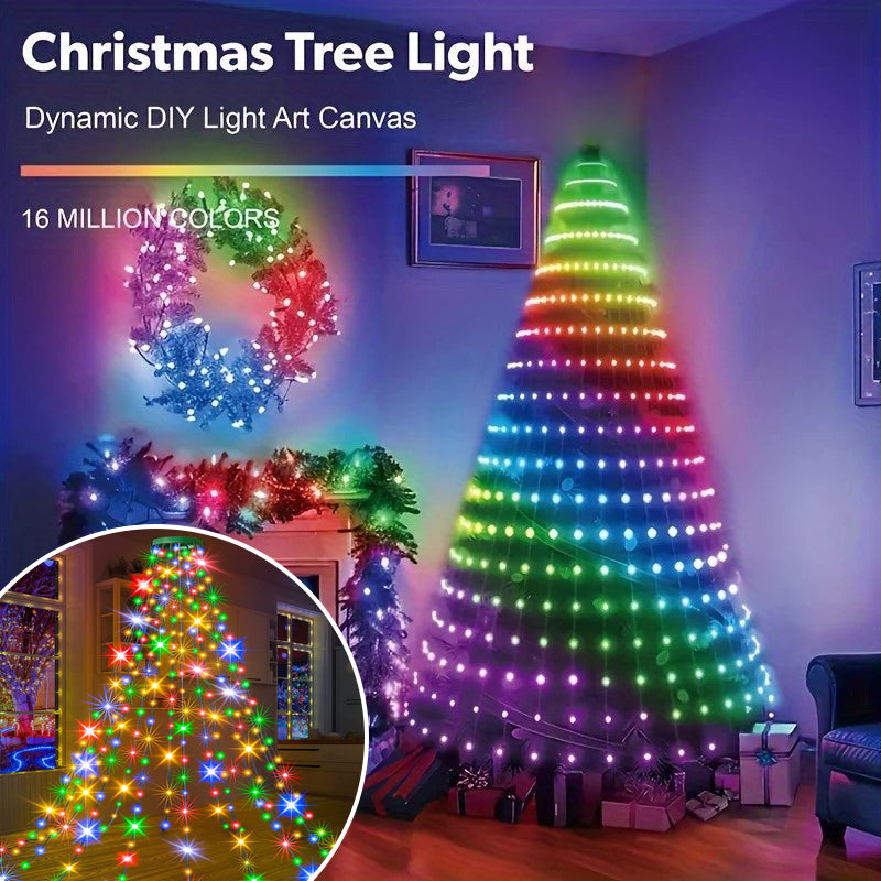 Christmas Tree Decoration LED Waterfall String Lights