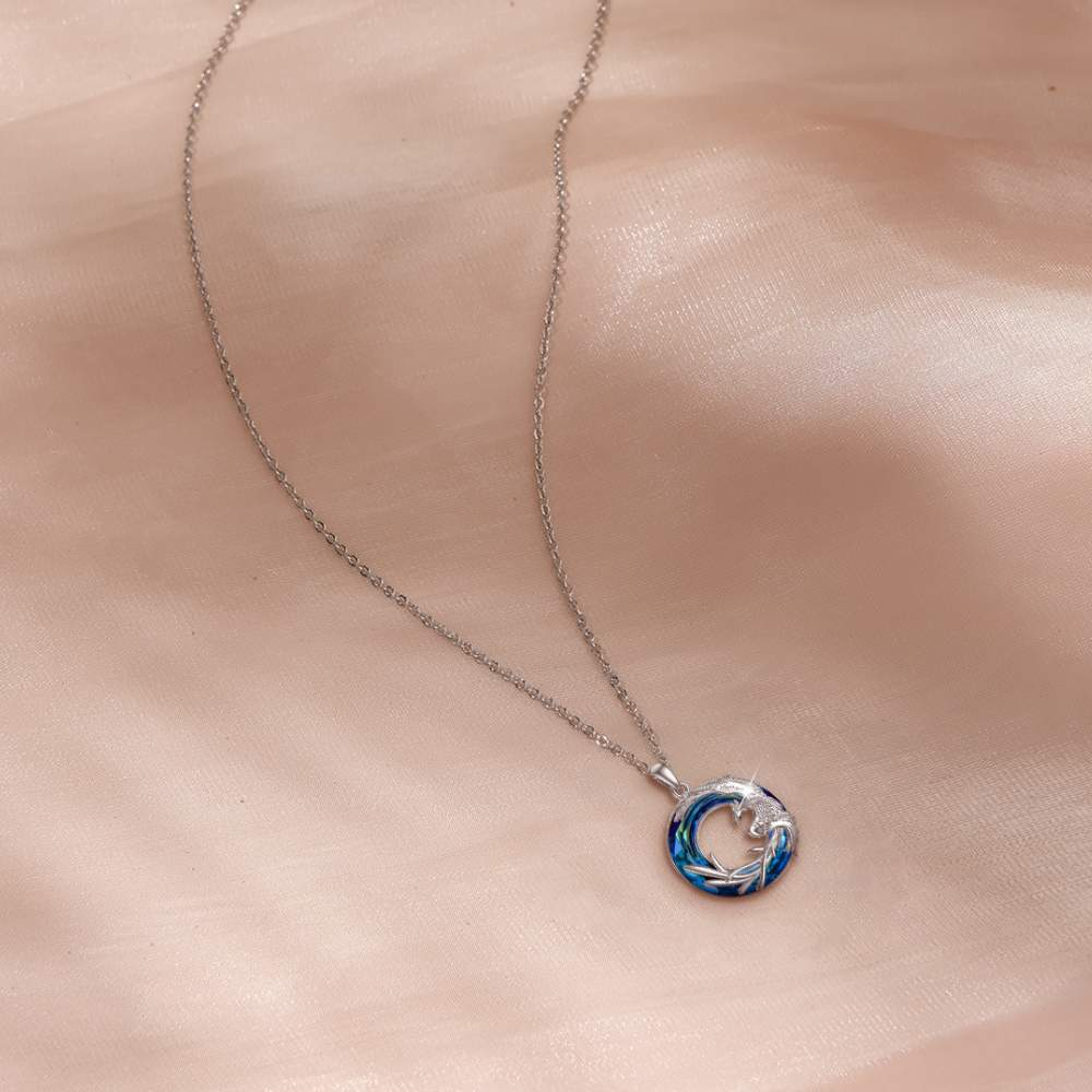 Mother's Day Gift Phoenix Crystal Necklace | 925 Sterling Silver-Engravingift