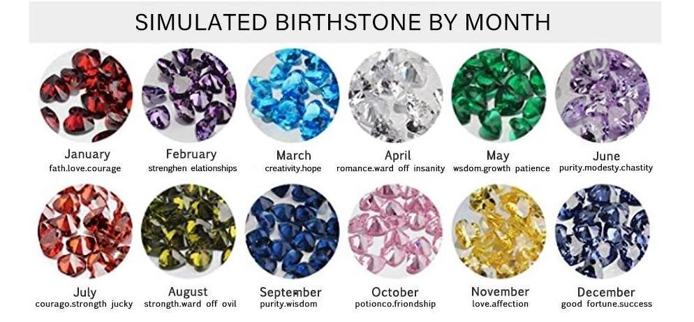 Mother'sDay Gift Personalized Heart Birthstone Ring-Engravingift