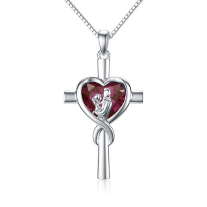 Father Daughter Heart Pendant Necklace from Dad Gift for Daughter