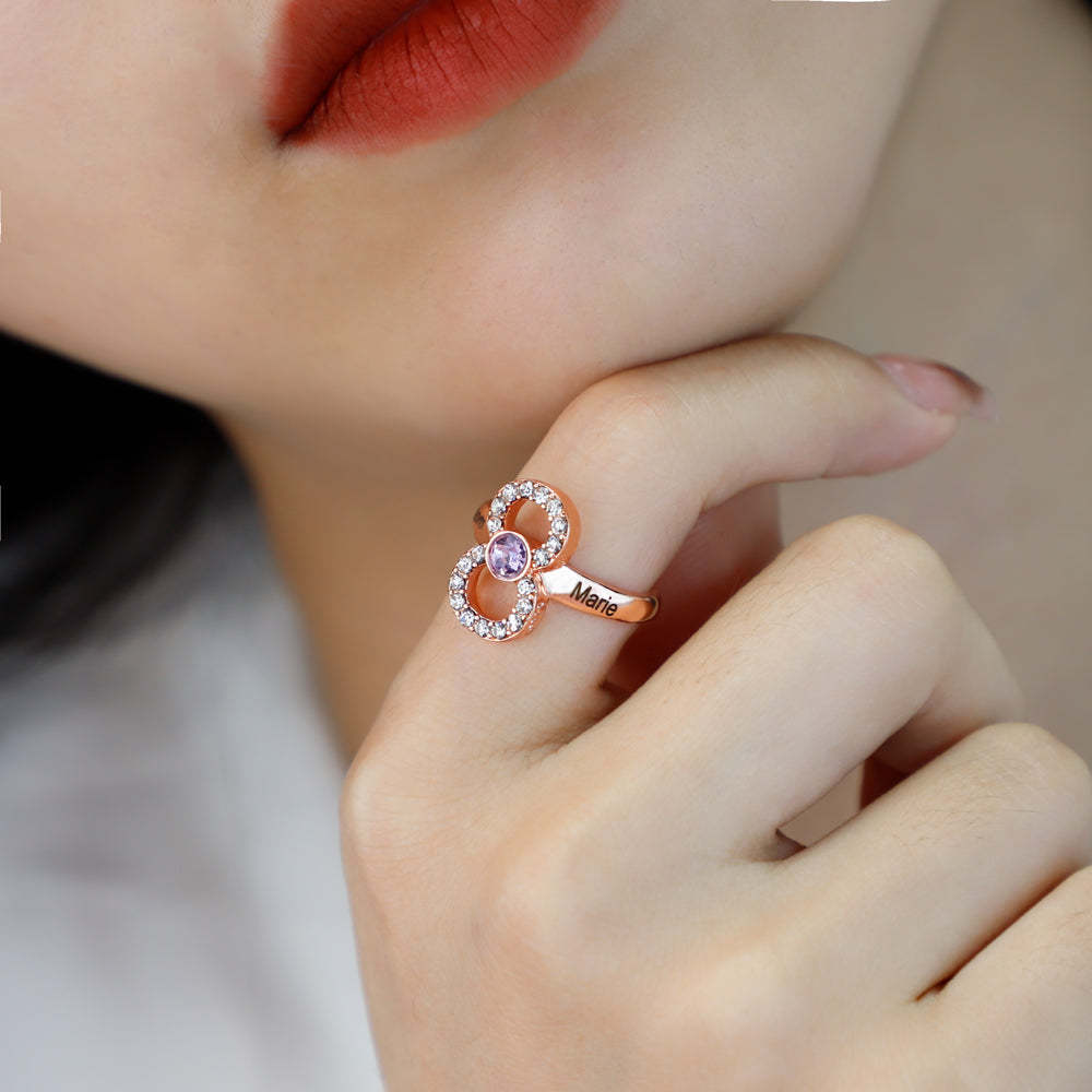 Mother's Day Gift Infinity Love Mom Symbol Ring-Engravingift