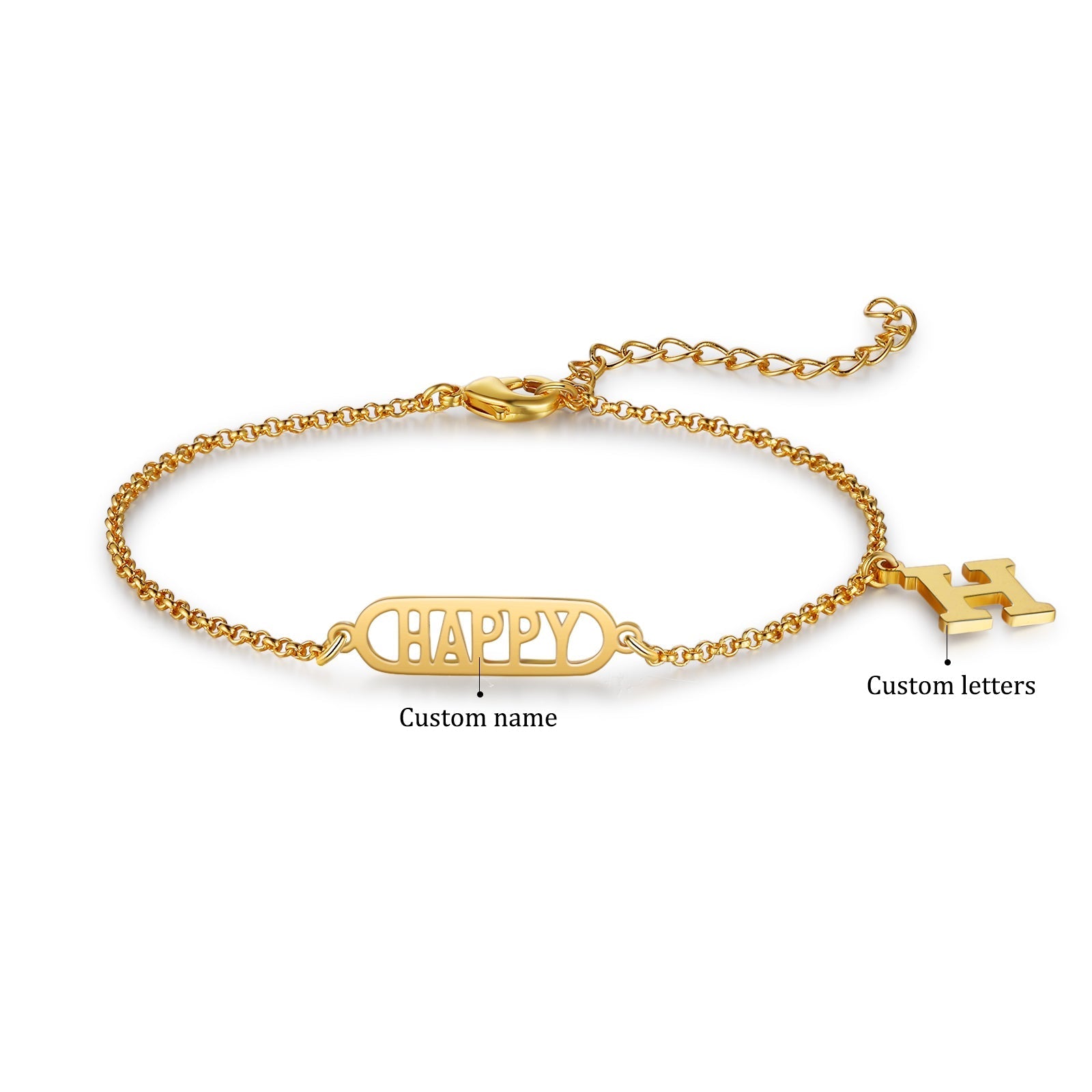 Mother's Day Personalized Name Anklet Custom Ankle Bracelet Gifts For Her-Engravingift