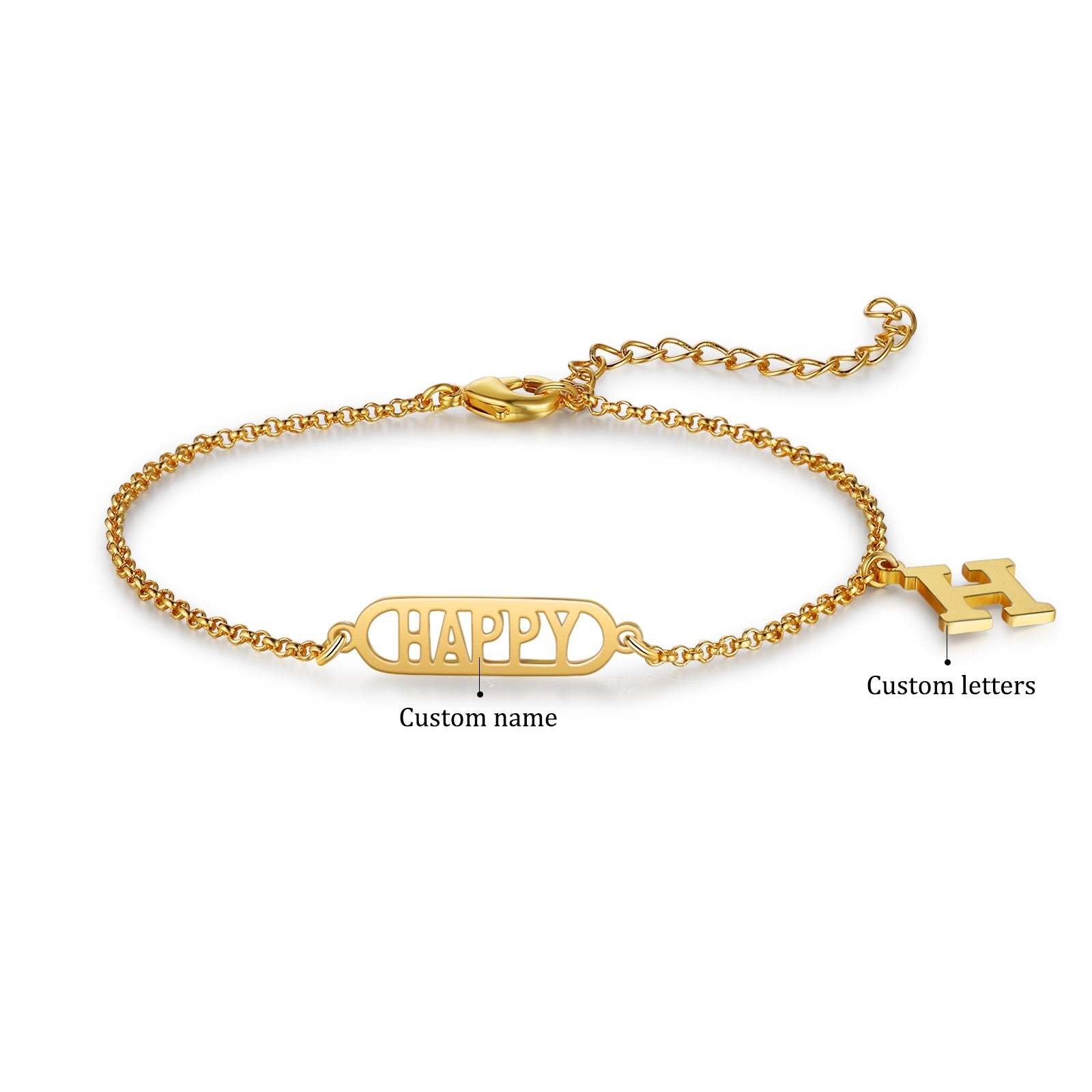 Mother's Day Personalized Name Anklet Custom Ankle Bracelet Gifts For Her-Engravingift