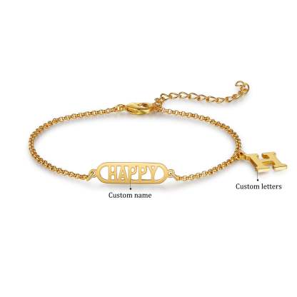 Mother's Day Personalized Name Anklet Custom Ankle Bracelet Gifts For Her-Engravingift