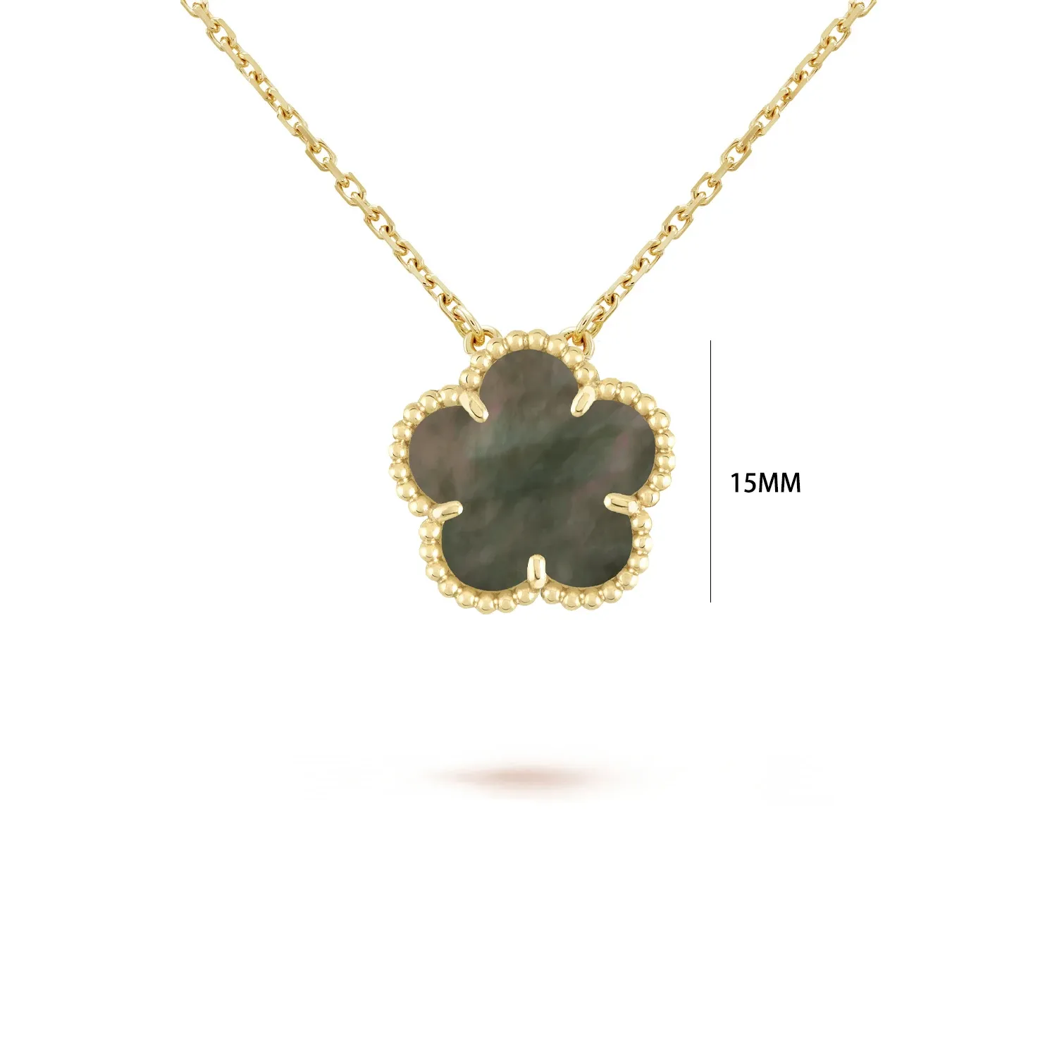 Four Leaf Clover Jewelry Set for Women, Natural Stone Pendant Necklace and Bracelet, Lucky Charm Gift