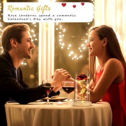 Personalized Flower Nightlight Eternity Rose LED light Valentine's Day Gift