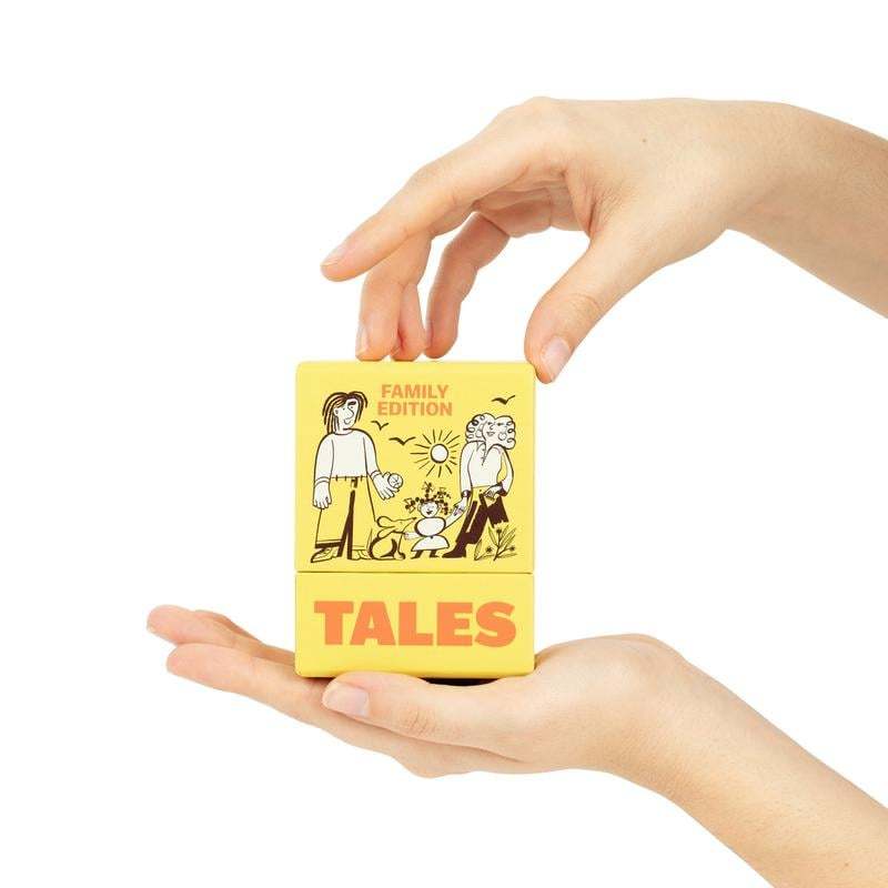 TALES Family Edition – 150 Conversation Cards for Family Dinners & Game Nights Fun Prompts for Kids. Teens & Adults