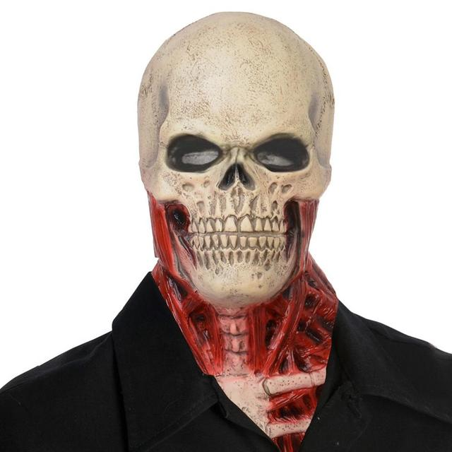 Scary Skull Halloween Mask with Realistic Bloody Effects