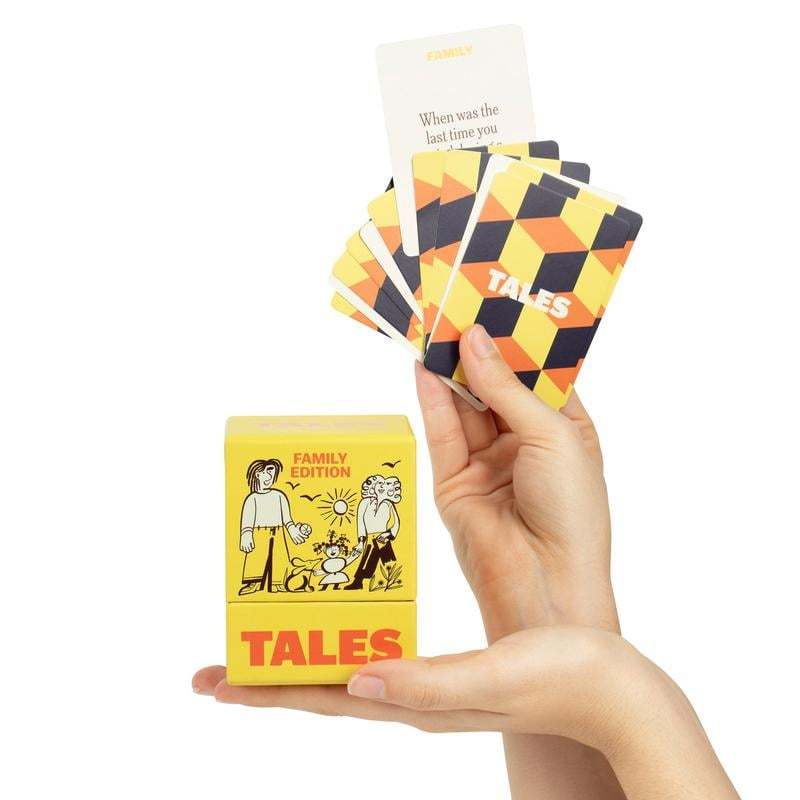 TALES Family Edition – 150 Conversation Cards for Family Dinners & Game Nights Fun Prompts for Kids. Teens & Adults