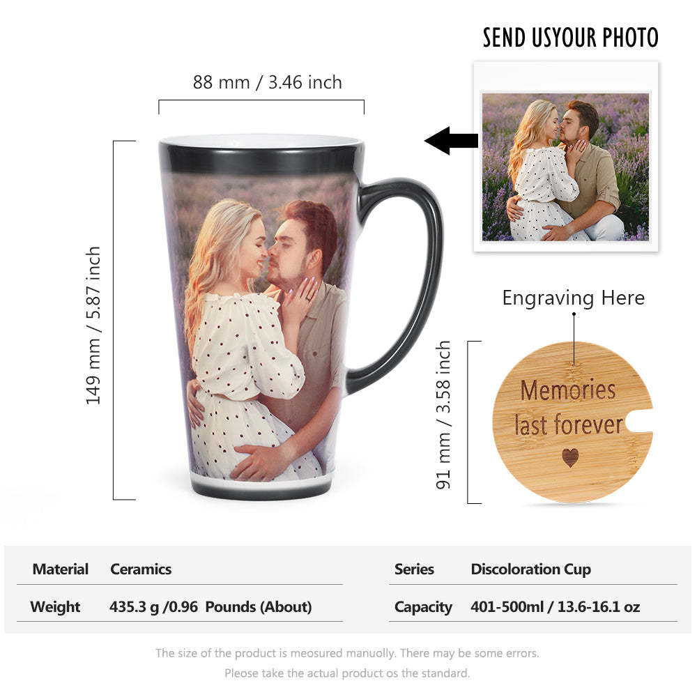 Christmas Gift Custom Photo Magic Mug Personalized Color Changing Cup
