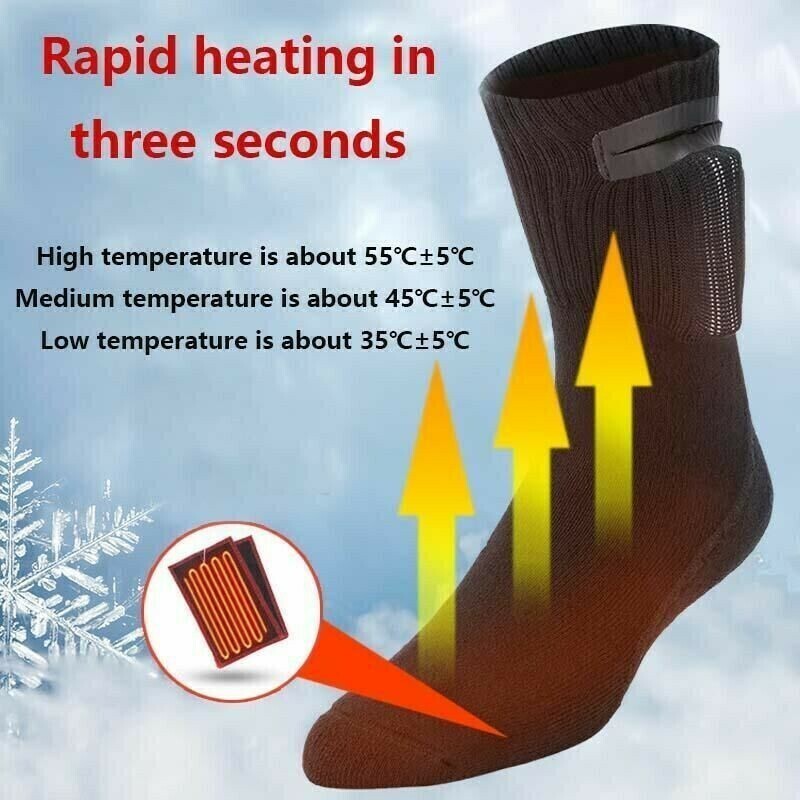 Rechargeable Electric Heated Socks Warm Winter-One Size Fits All