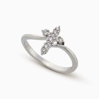 Mother's Day Gift Pray Through It Minimalist Cross Ring-Engravingift