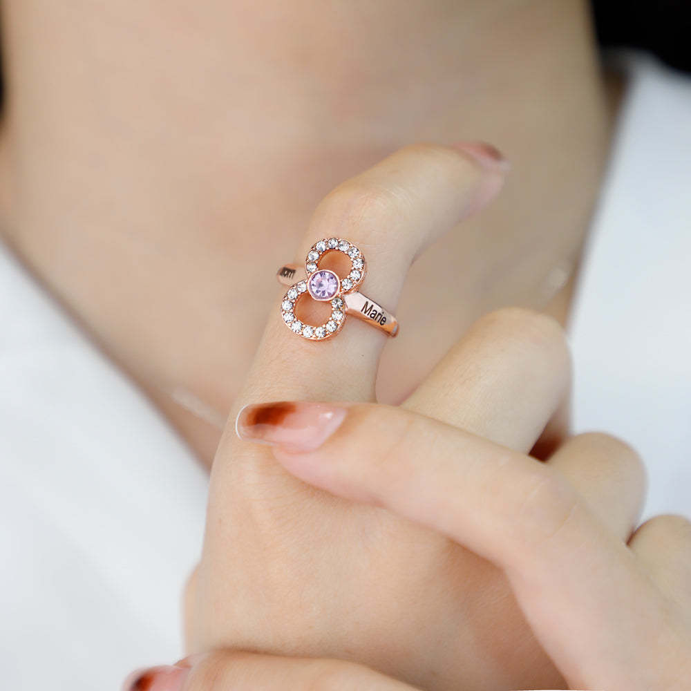 Mother's Day Gift Infinity Love Mom Symbol Ring-Engravingift