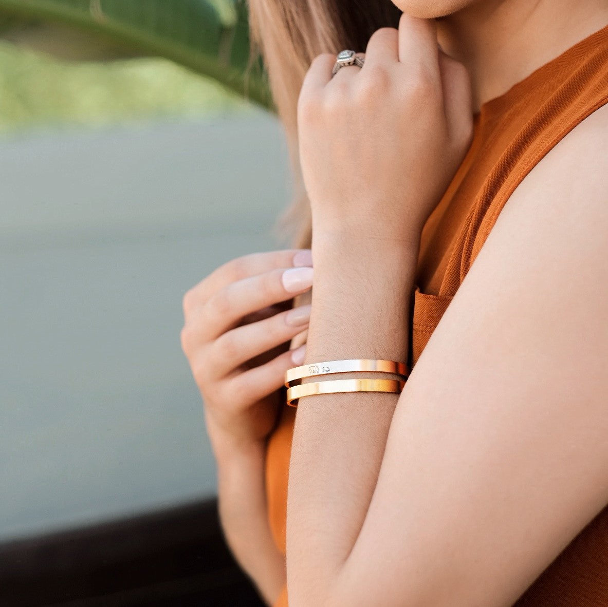 Mother's Day Gift Mama Bear & Her Baby Bears Engraved Personalizable Cuff Bracelet-Engravingift