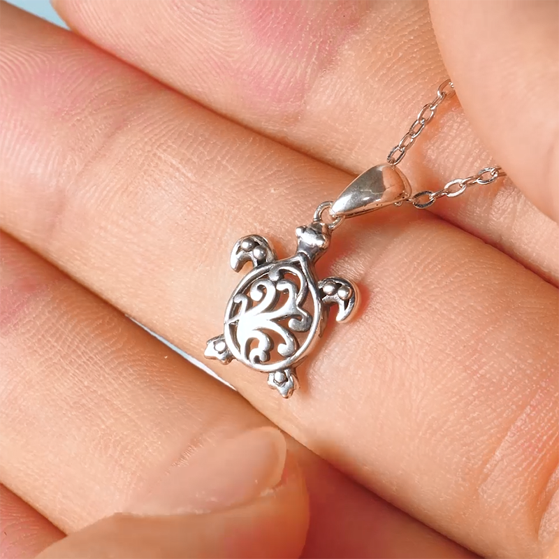 Sterling Silver Personalized Filigree Turtle Orca Whale Single Layer Anklet Bracelet