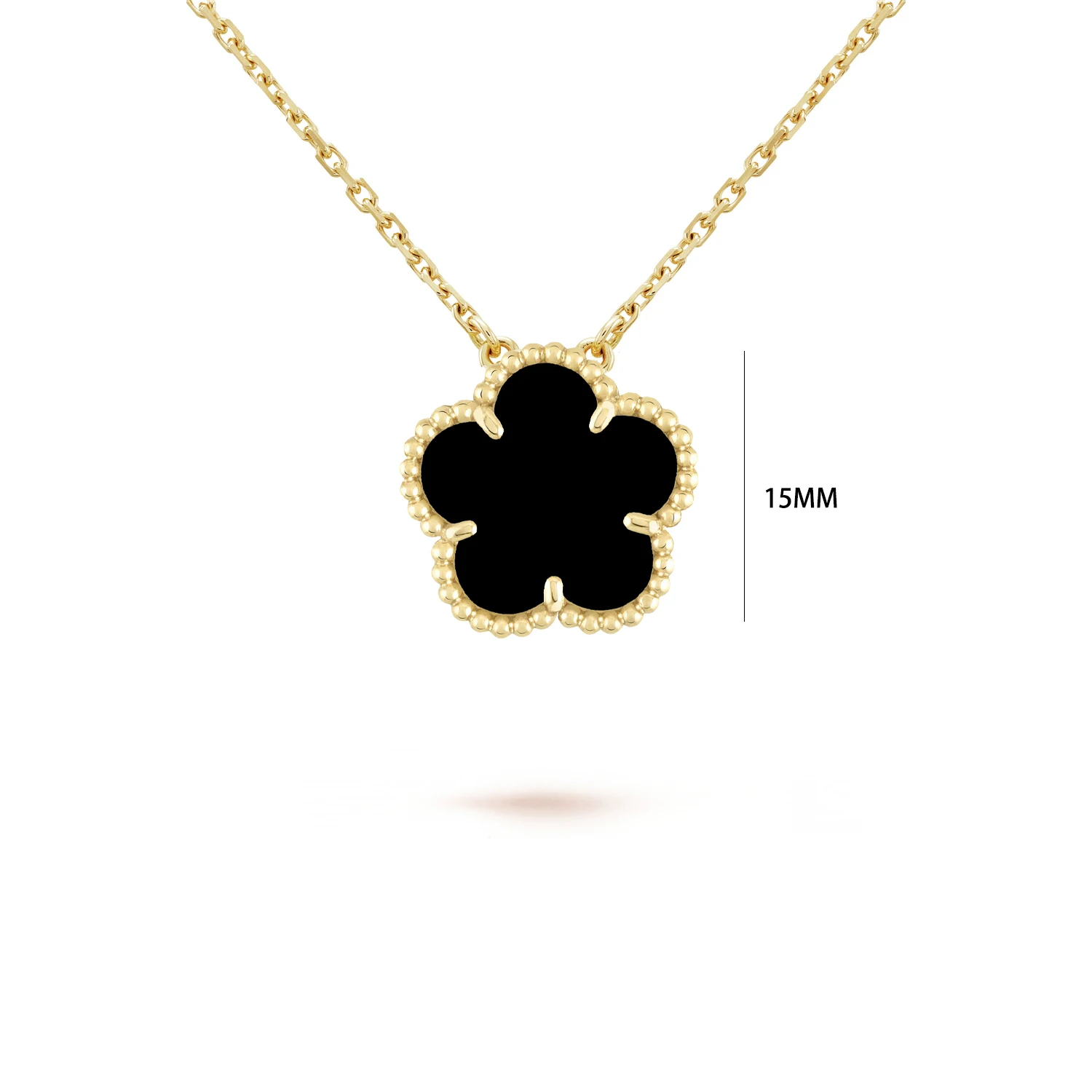 Four Leaf Clover Jewelry Set for Women, Natural Stone Pendant Necklace and Bracelet, Lucky Charm Gift