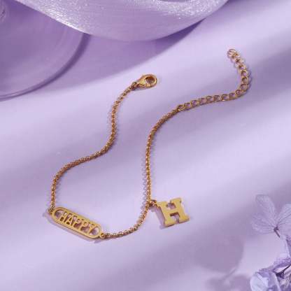 Mother's Day Personalized Name Anklet Custom Ankle Bracelet Gifts For Her-Engravingift
