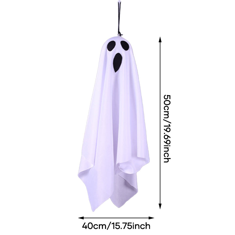 Glowing Halloween Ghost Chandelier with Weatherproof LED Lights