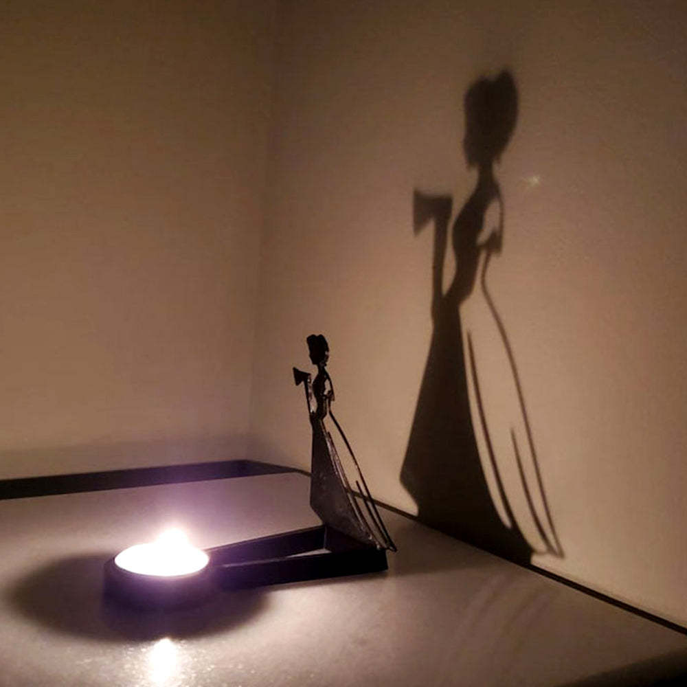 Halloween Metal Candle Holder Decorative Pumpkin Skull Design