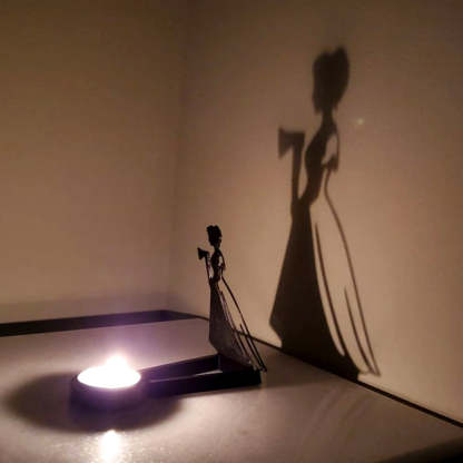 Halloween Metal Candle Holder Decorative Pumpkin Skull Design