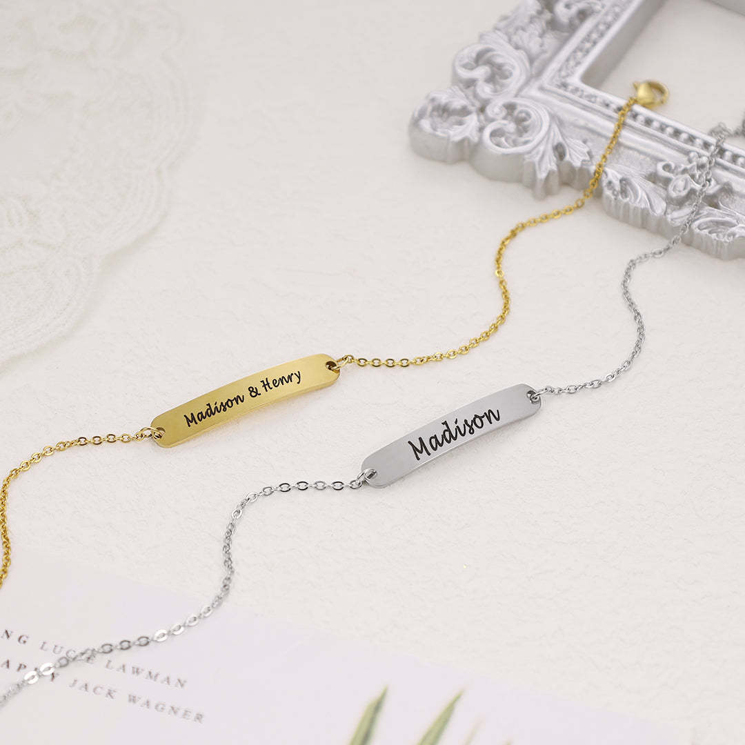 Personalized Name Anklet ID Bracelet Anklet for Women-Engravingift