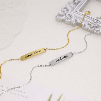 Personalized Name Anklet ID Bracelet Anklet for Women-Engravingift