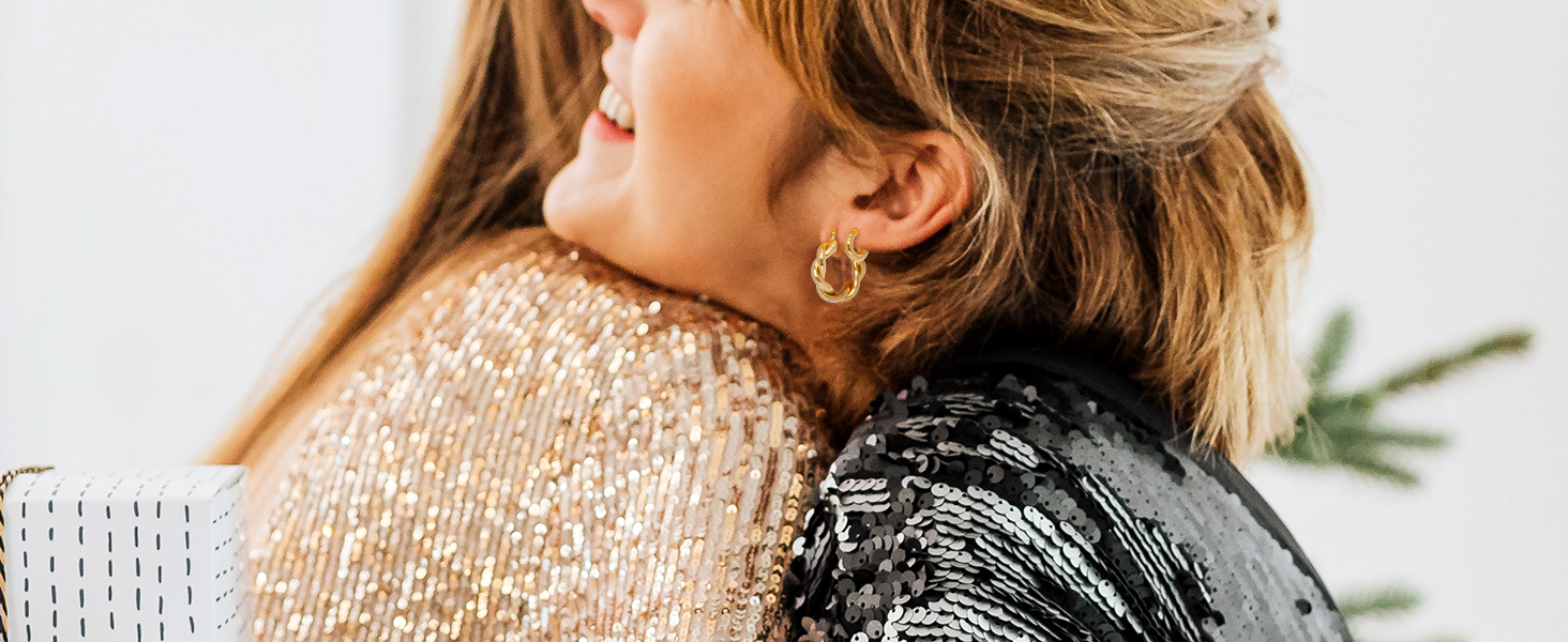 gold plated earrings