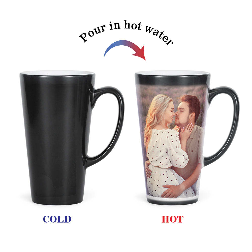 Christmas Gift Custom Photo Magic Mug Personalized Color Changing Cup