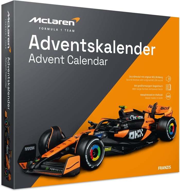 FRANZIS 67391 McLaren Racing Advent Calendar 2025 Model Kit