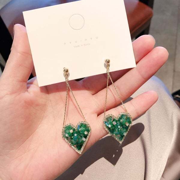 Mother's Day Gift Premium Love Crystal Earrings-Engravingift