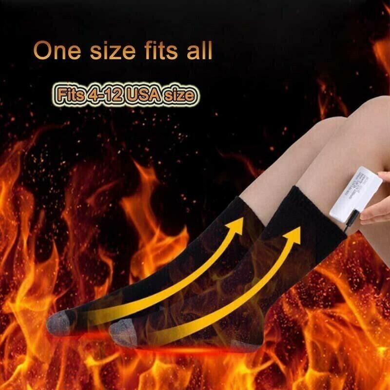 Rechargeable Electric Heated Socks Warm Winter-One Size Fits All