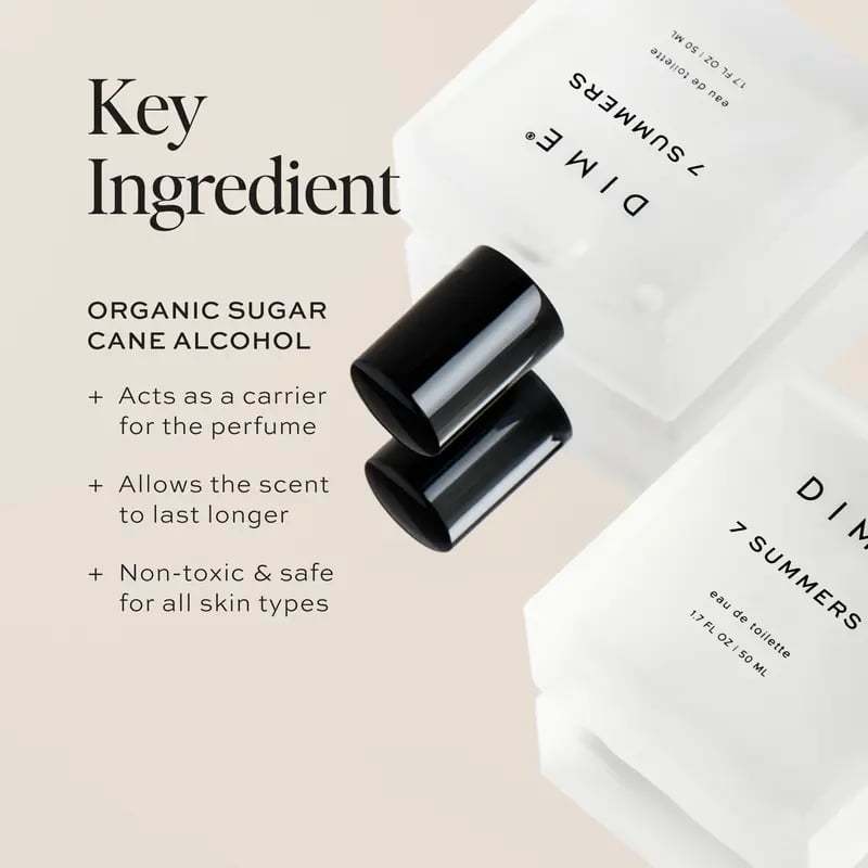 DIME Beauty 7 Summers Perfume. Sweet Floral Fragrance. Vanilla & Musk. Hypoallergenic