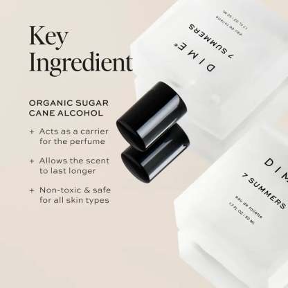 DIME Beauty 7 Summers Perfume. Sweet Floral Fragrance. Vanilla & Musk. Hypoallergenic